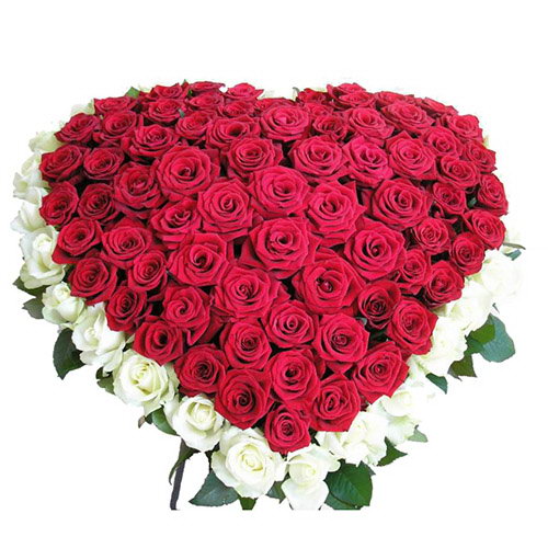 Фото товара Букет "101 троянда серцем"