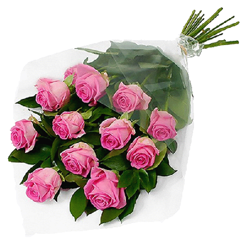 Фото товара 11 рожевих троянд "Аква"