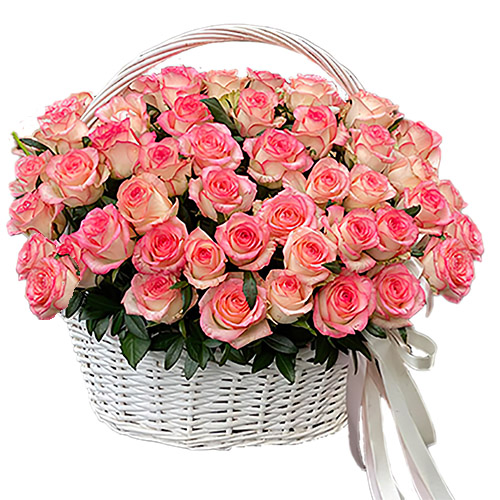 Фото товара 51 троянда "Джумілія" в кошику